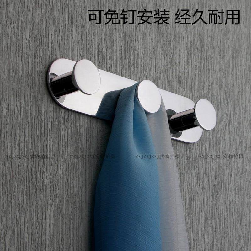全铜进门单个 挂衣钩玄关鞋衣柜衣帽钩 卫生间毛巾挂钩排钩免新款