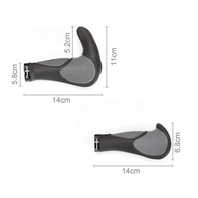 Deemount Comfy Bicycle Grips TPR Rubber Integrated MTB Cycli