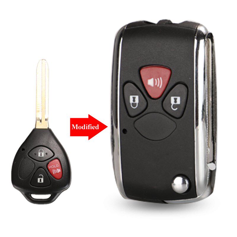 jinyuqin 2/3/4 Buttons pdated Flip Remote Key Case  Toyota A