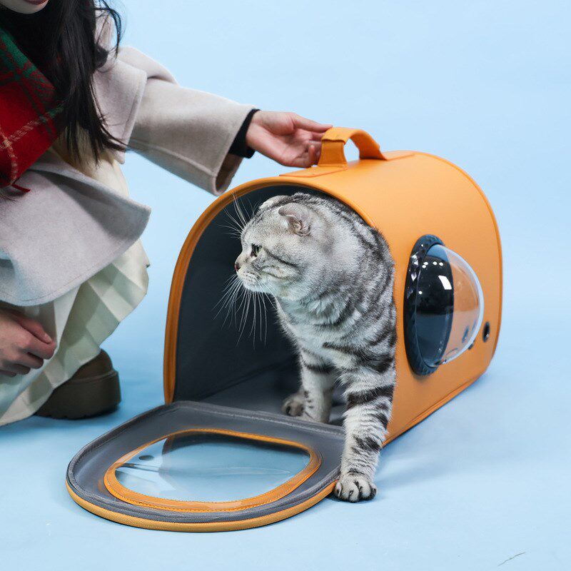 猫包外出包便携大号斜跨单肩包有支撑大容量猫咪背包猫背包呆小