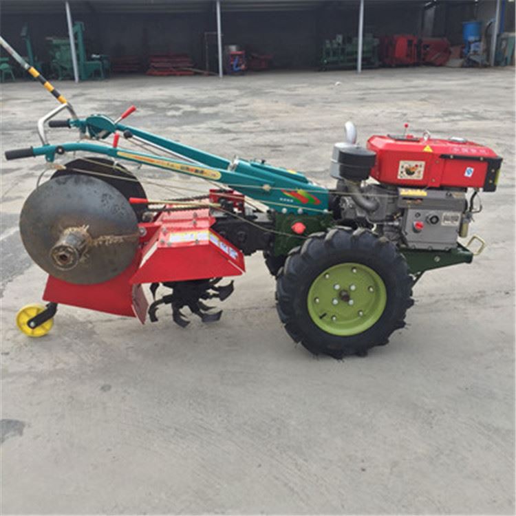 江西果园手扶开沟机 大马力犁田耕地机 农用18马力手扶车带割草机