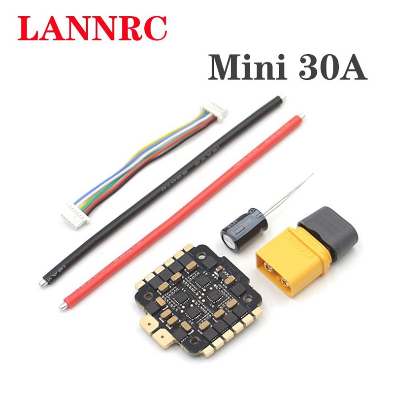 新品LANNRC BLHeli_S Mini 30A 4in1 Brushless ESC Support BLHe