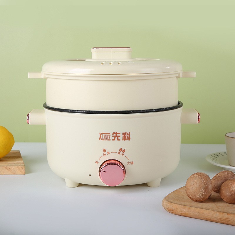 先科家用鸳鸯火锅大功率电t火锅电热锅多功能不粘锅韩式煎烤锅礼