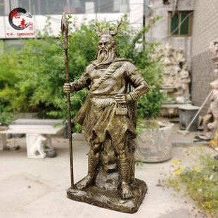 大禹治水玻璃钢摆件尧舜现货三皇五帝户外园林民俗人物雕塑定制