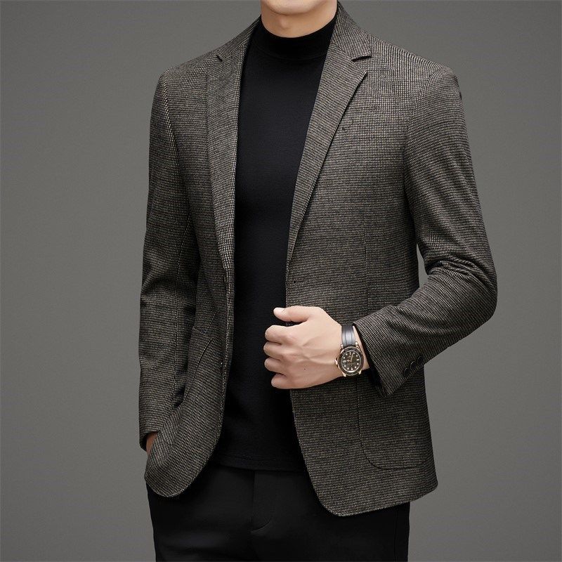 轻奢高级挺括男士西服爸爸父亲结婚礼服喜公公婚宴装休闲西装外套,男装,休闲西服,淘宝优惠券,粉丝福利购,淘宝优惠卷