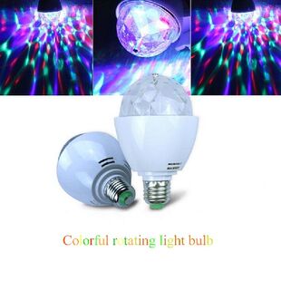 Lamps Auto 网红1Pc LED Stage Lighting E27 Bulb Rotating