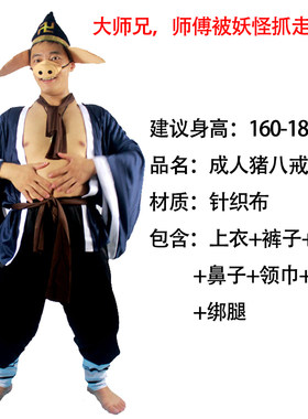 猪年猪造型卡通人偶服装充气猪衣服粉色动物衣成人男女年会舞蹈服