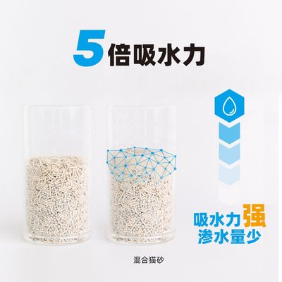 网红Pet mixed  litter water absorption agglomerate bean curd