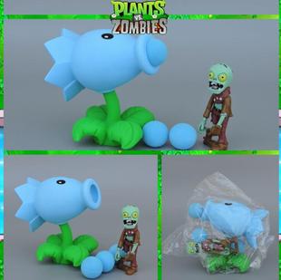 Toy PVC PVZ Model Peashooter Figure 极速HO anime Gift Action