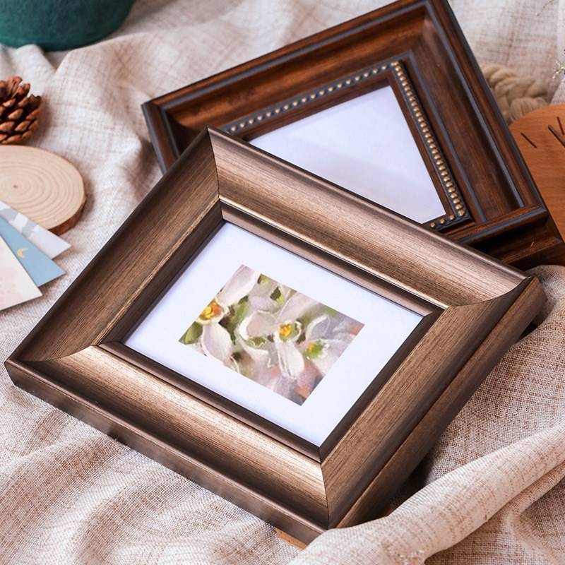 XXP4美式复古相框摆台6寸7寸8寸A420寸 画框挂墙U洗照片做成相册