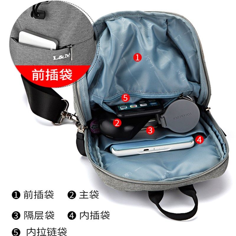 2024新款胸包男单肩斜挎包胸前包中年运动休闲小跨包斜肩包大容量,箱包皮具/热销女包/男包,男士包袋,淘宝优惠券,粉丝福利购,淘宝优惠卷