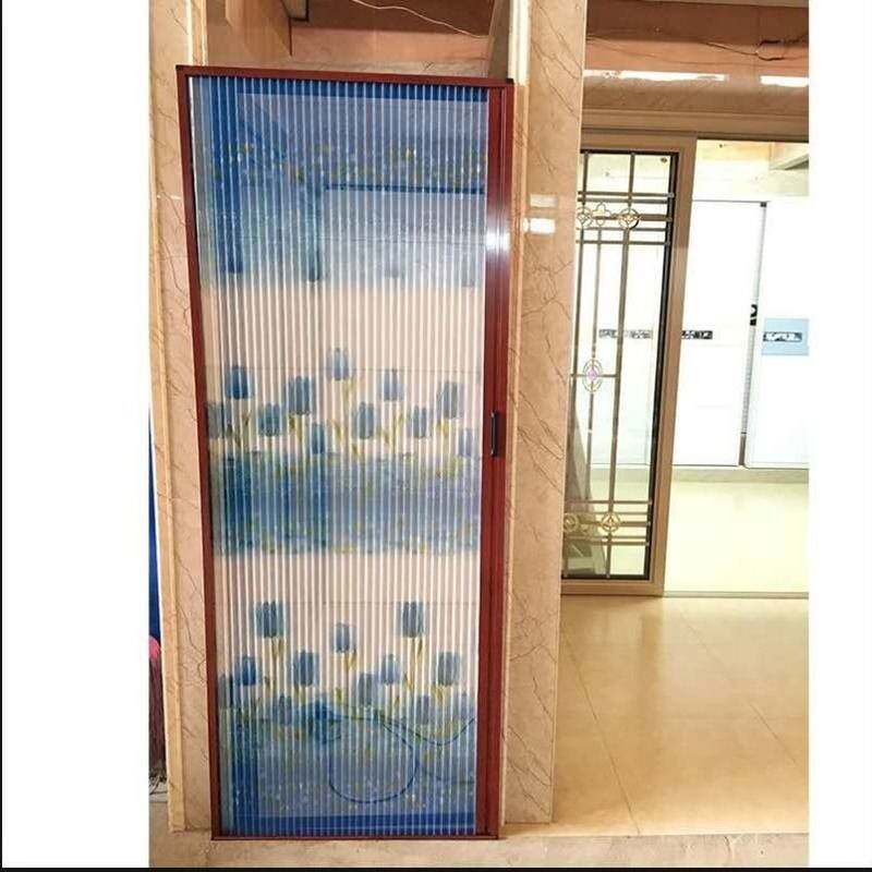 折叠式风琴c免打孔隐形推拉纱网门式纱窗家用沙门活动防虫推拉门