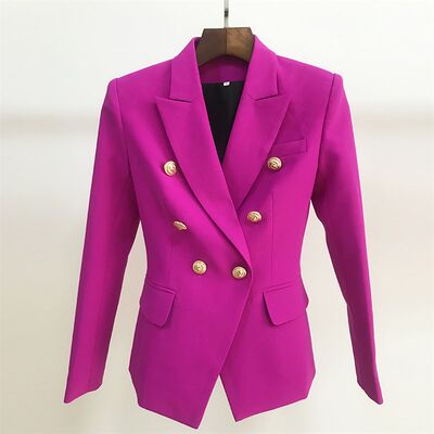 推荐HIGH STREET 2021 New Designer Blazer Women's Double Brea