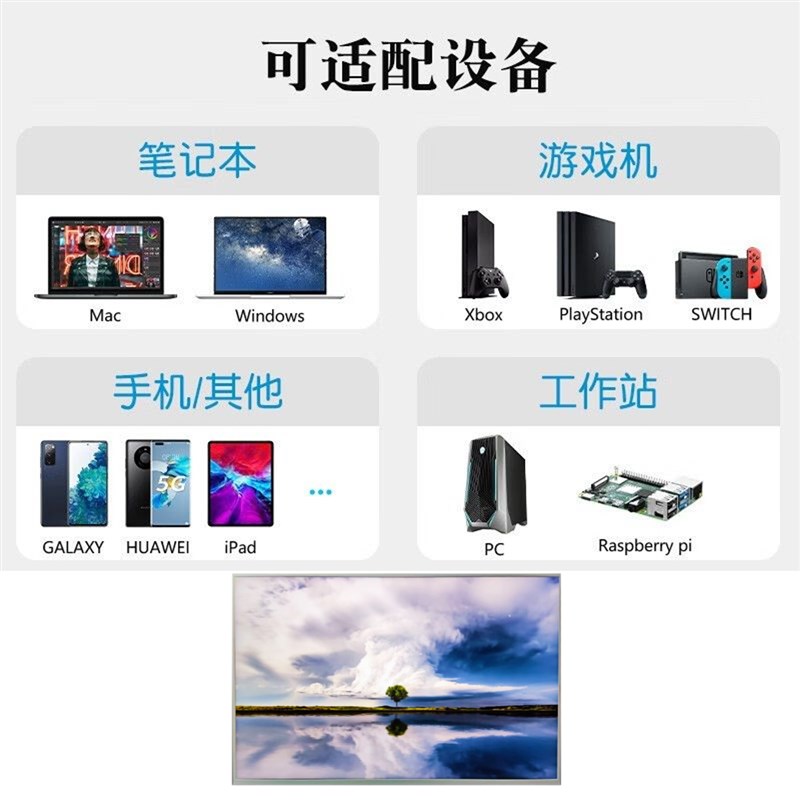 定制便携显示屏一线通触控扩展副屏显示器地精科技实验室