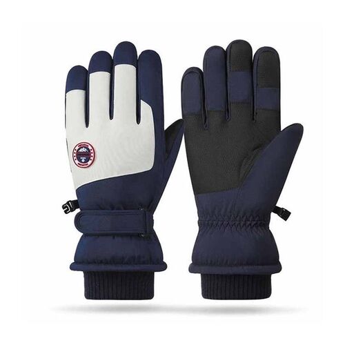 户外滑雪手套冬季男女骑电动车防滑加绒加厚保暖手套防水可触屏专