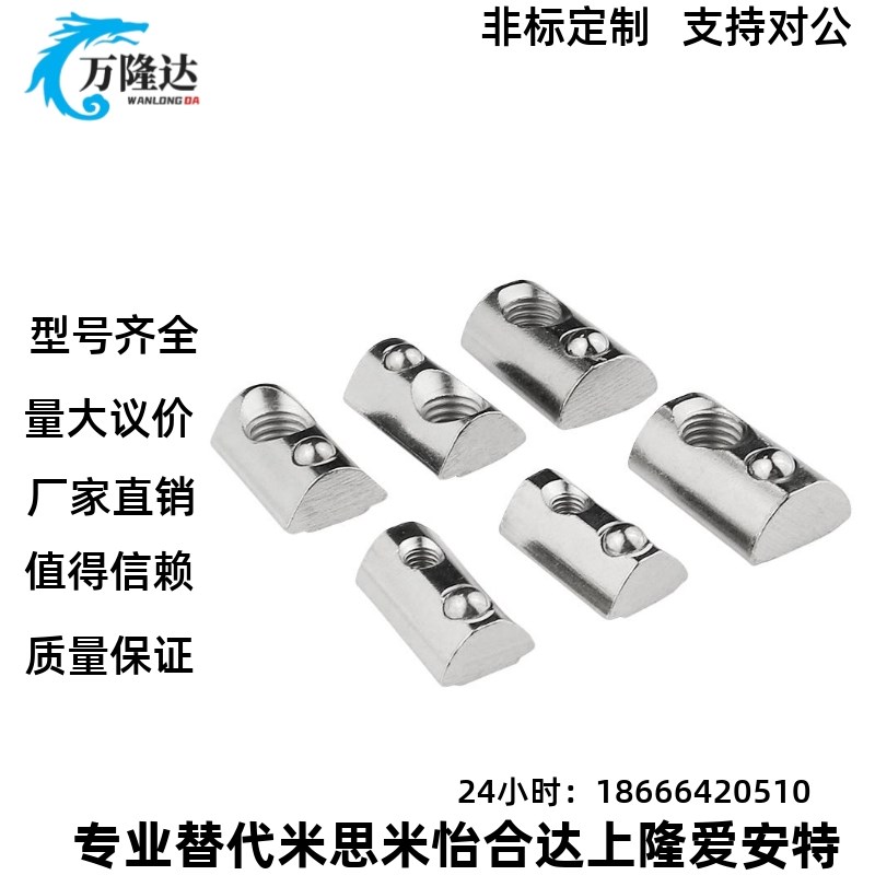 铝合金型材用  HNTP5/6/8-3-4-5-6-8后装螺母弹簧型