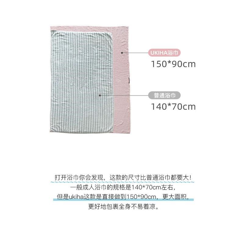 86M0超薄速干不发臭 加大号浴巾毛巾洗澡吸水柔软亲肤婴儿不掉毛