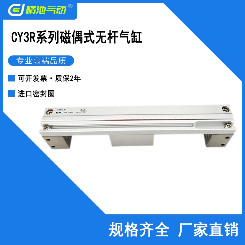 SMC型磁偶式无杆气缸CY3RG CY3R63-100 200 300 400 500 600 700