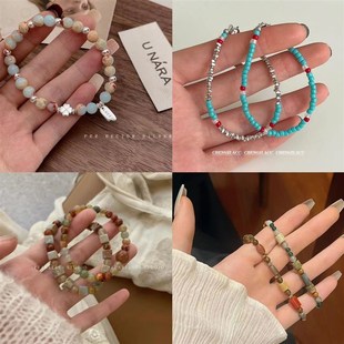 female hand bracelet 速发Beaded bracelet串珠手镯女手环