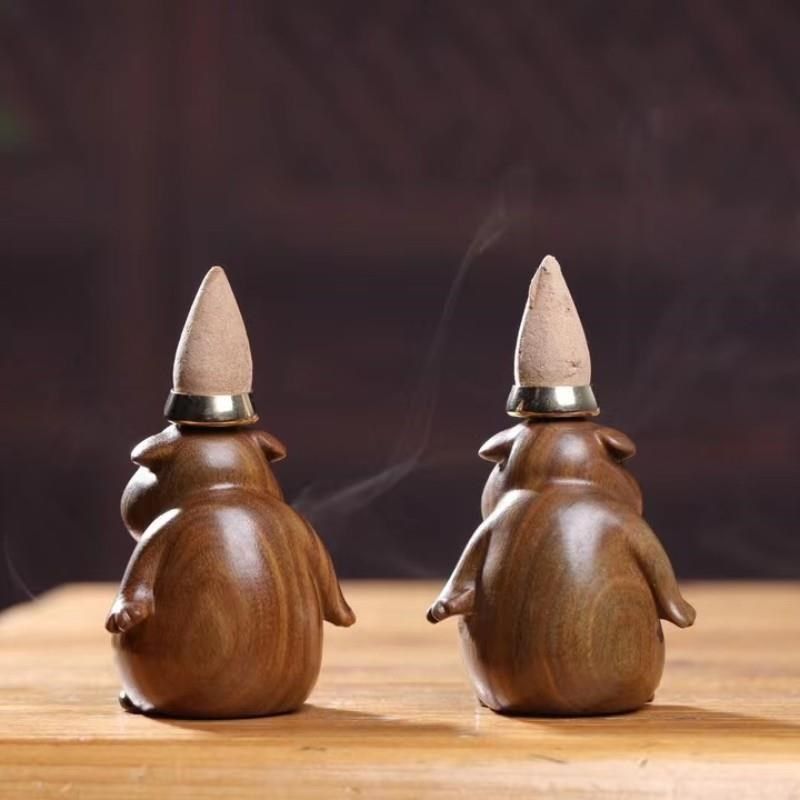 绿檀倒流香目瞪狗m呆室内塔香家用锥香卡通土拨鼠香炉抖音同款,特色手工艺,其他特色工艺品,淘宝优惠券,粉丝福利购,淘宝优惠卷
