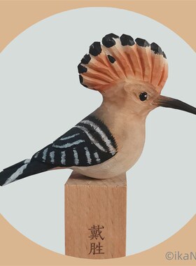 中国鸟类|木雕肥啾小鸟球ins动物摆件山雀戴胜翠鸟爱加自然现货