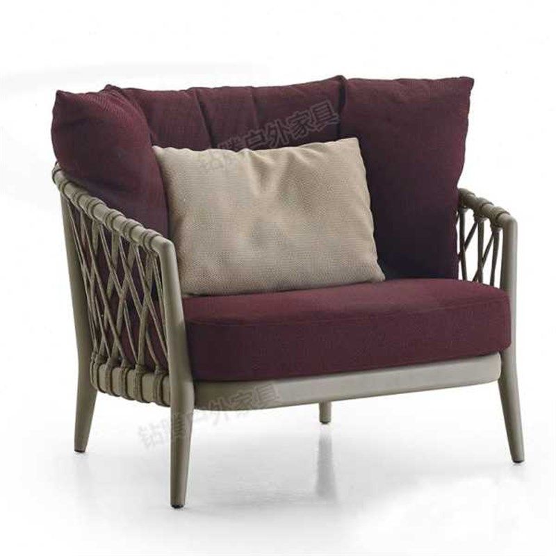 户外沙发庭院室外藤编单人沙发酒店房地产外摆露天阳光房休闲,住宅家具,户外沙发,淘宝优惠券,粉丝福利购,淘宝优惠卷
