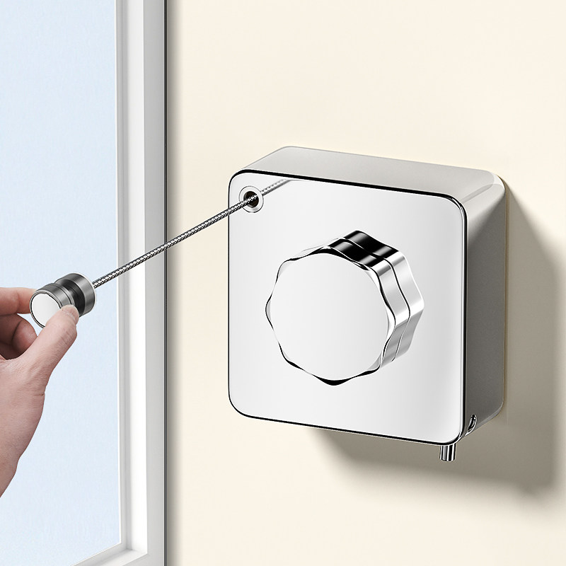 304新型伸缩隐形晾衣绳6米室内免打孔晾衣架阳台家用墙上晾衣神器,家装主材,伸缩晾衣架,淘宝优惠券,粉丝福利购,淘宝优惠卷