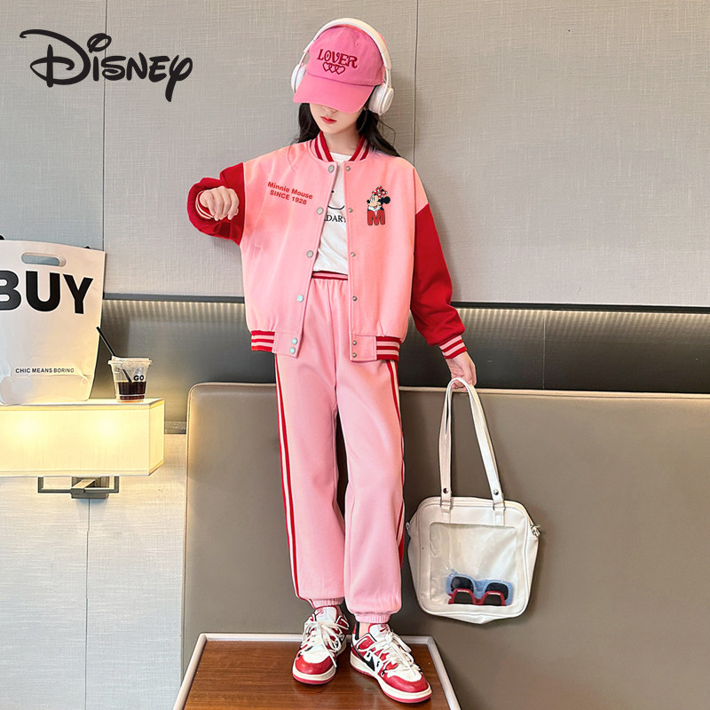 女童套装2024新款儿r童春装女孩春季运动春秋款休闲洋气时髦大童