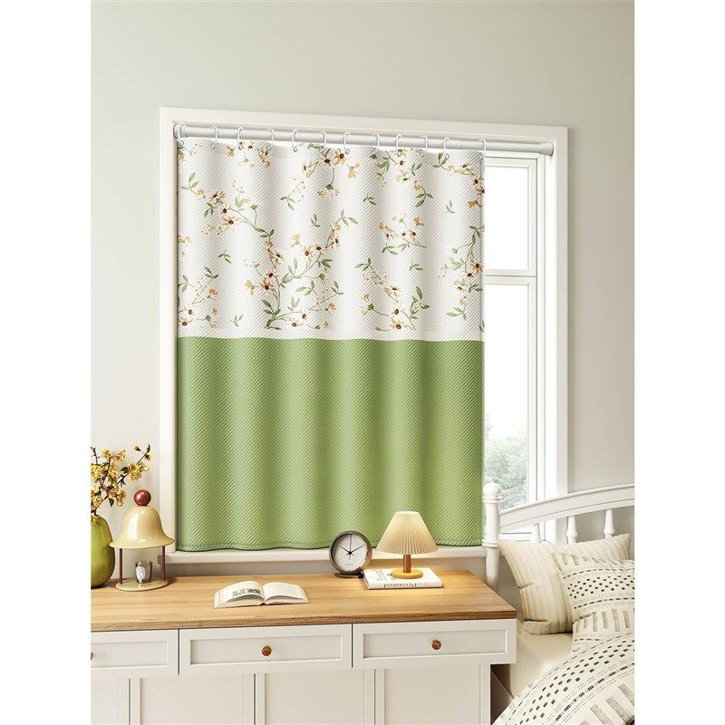 小窗户窗帘免打孔安装卧室飘窗2024新款儿童房遮光厨房阳台遮阳布,居家布艺,成品窗帘,淘宝优惠券,粉丝福利购,淘宝优惠卷