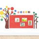 网红幼儿园学校环创毛毡板毛毡墙贴文化主题墙软木板背景展示板宣