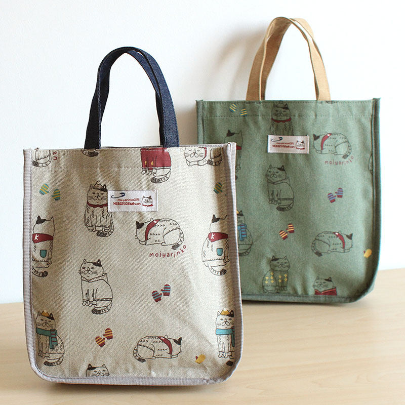 优质棉布穿毛衣的猫咪轻便手提杂物小拎包文件包A4补习复习包书袋,箱包皮具/热销女包/男包,通用款女包,淘宝优惠券,粉丝福利购,淘宝优惠卷