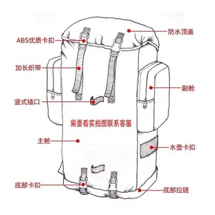 户外100升大容量迷彩背囊携行具男野营防水登山包双肩背包