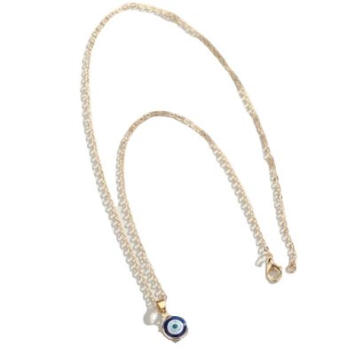 速发Popular personality eye pendant necklace for ladies热销