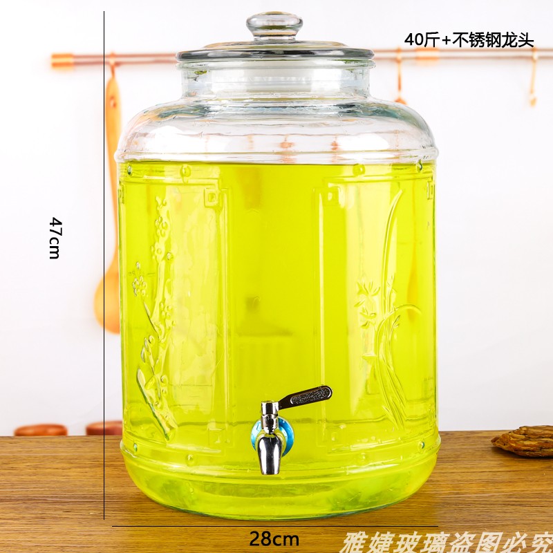 批发密封玻璃油瓶家用厨房防漏油壶大号大容量储油罐缸花生食用装