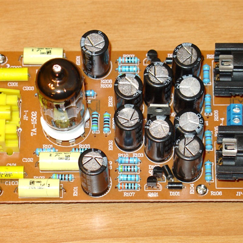 6N2或12AX7电子管非平衡输入转平R衡输出转换前级板