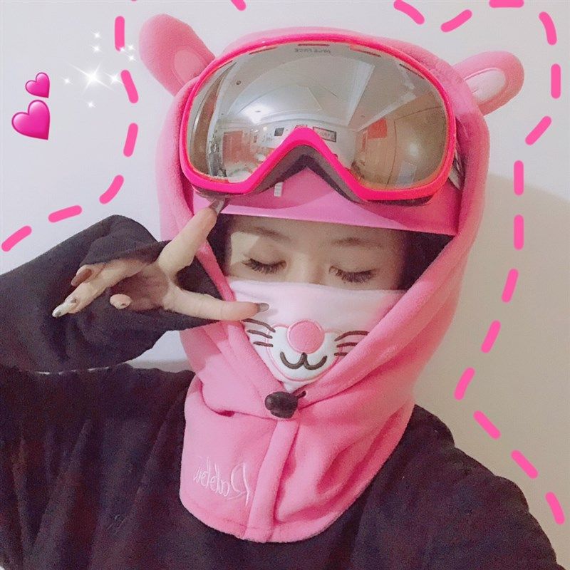 滑雪头盔套罩头套抓绒套头帽冬季护脸面罩男女保暖卡通小动物可爱,户外/登山/野营/旅行用品,滑雪护具,淘宝优惠券,粉丝福利购,淘宝优惠卷