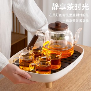 家用电陶炉煮茶壶办公室泡茶耐高温茶具套装 玻璃茶壶20f25新款