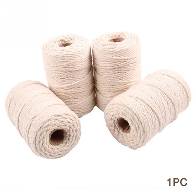 *1mm 2mm 3mm Macrame Rope Twisted String Cotton Cord  Handma