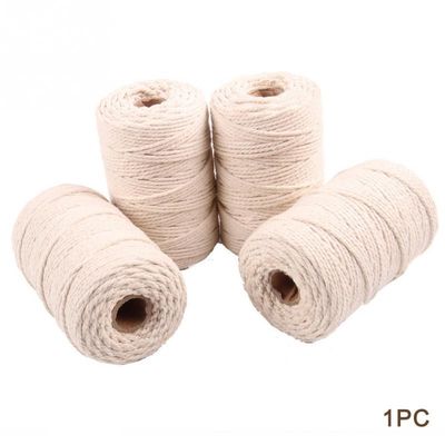 *1mm 2mm 3mm Macrame Rope Twisted String Cotton Cord  Handma