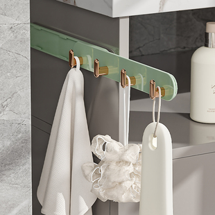 抽拉式缝隙挂钩厨房免打孔挂钩式置物架浴室壁挂夹缝收纳伸缩黏鈎