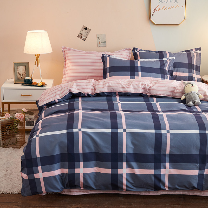 【新款】床上用品四件套纯全亲肤棉加厚磨毛床单学生宿舍少女被套,床上用品,婚庆床品套件,淘宝优惠券,粉丝福利购,淘宝优惠卷