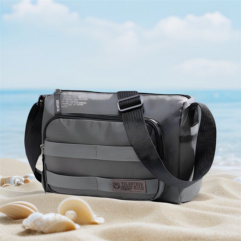 斜挎包便携包时尚夏季爸爸通勤帆布包户外大容量小手机包男士背包