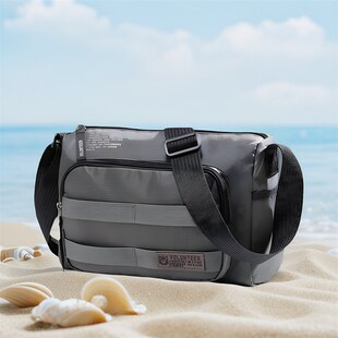 斜挎包便携包时尚夏季爸爸通勤帆布包户外大容量小手机包男士背包