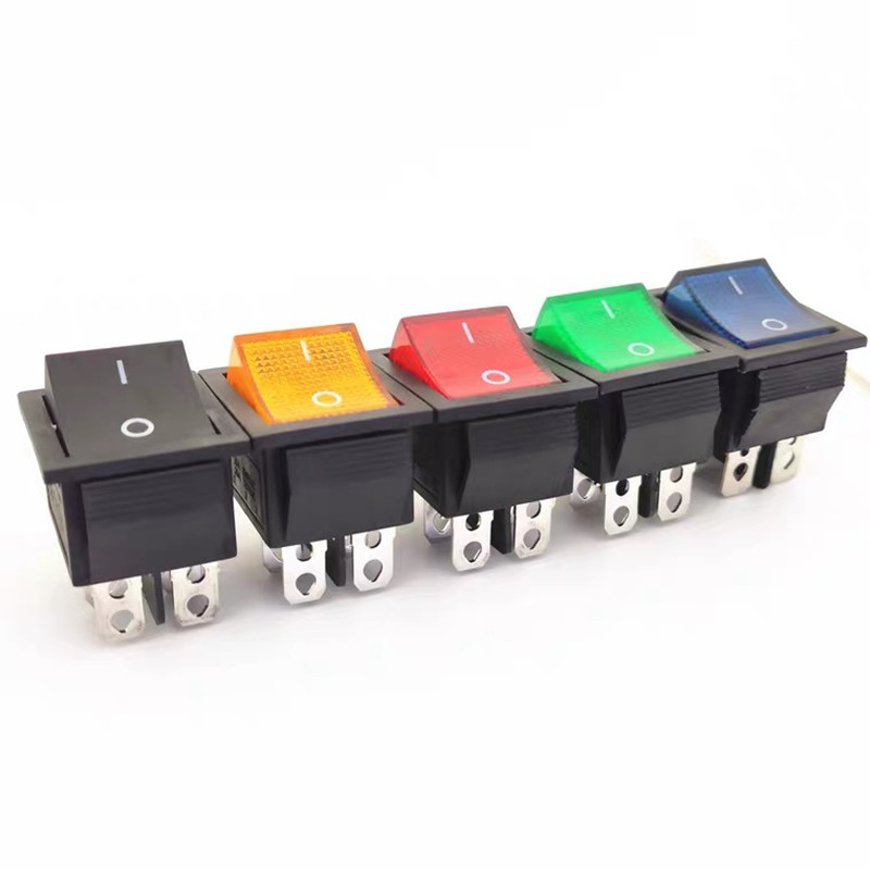 推荐Latching Rocker Switch Power Switch I/O 4 Pins with Ligh