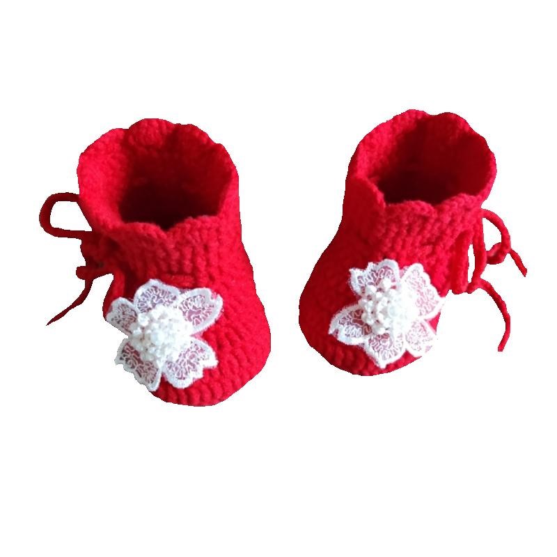 春秋冬婴儿鞋子材料包 pdiy手工编织钩针宝宝毛线鞋  孕期打发时