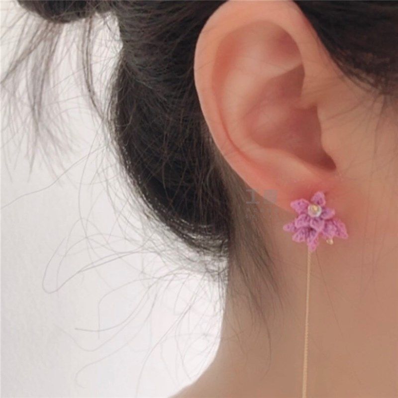 「工喜手b工」微钩材料包 星辰耳环 耳链diy钩针编织蕾丝花朵饰品,服饰配件/皮带/帽子/围巾,DIY编织材料包,淘宝优惠券,粉丝福利购,淘宝优惠卷