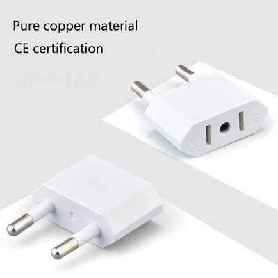 推荐American China To EU Europe Travel Power Adapter 2 pin U