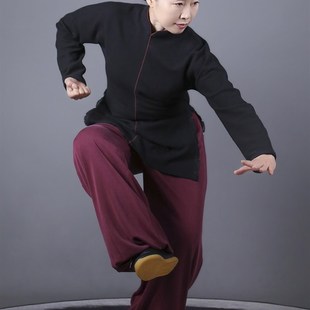 七色加厚夹棉薄棉裤 太极拳武术休闲运动裤 新款 马蕾太极冬季