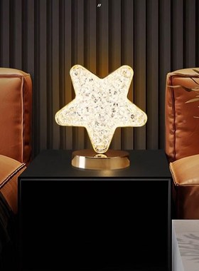 月亮小夜灯摆件家用客厅卧室床头灯儿童房间睡眠灯装饰品生日礼物