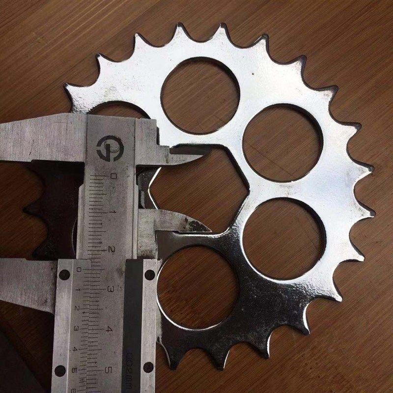 自行车牙盘圆孔36齿/48齿牙盘24链条盘44单片32无曲柄28车 大链轮